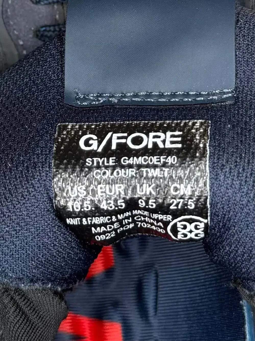 G/FORE MG4X2 Twighlight Hybrid Golf Cross Trainer Shoes, 10.5